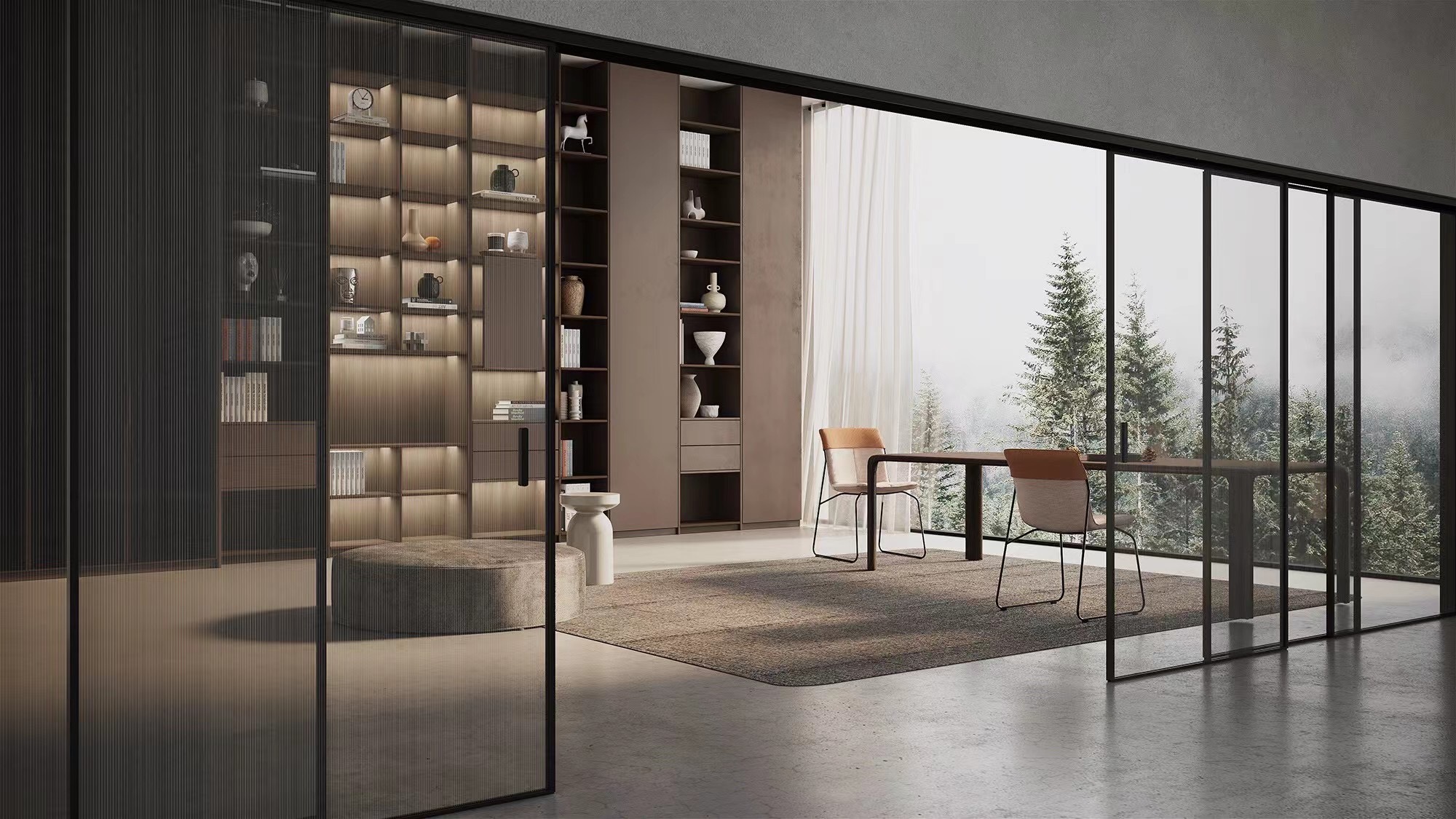 4010 Sliding — Multi-panel linked sliding door